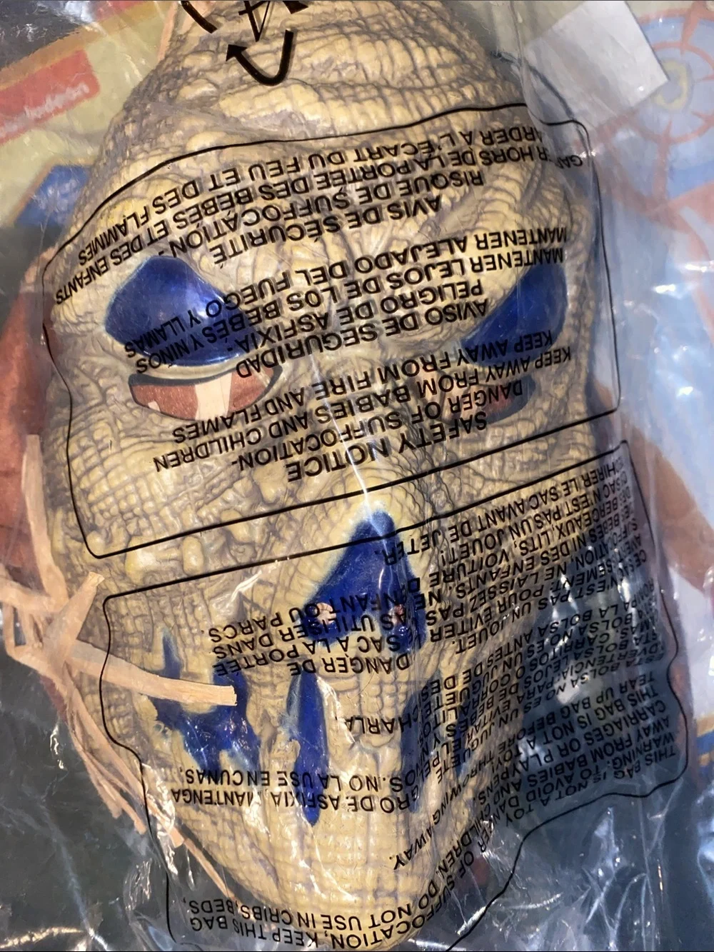 Target Kids Scarecrow Long Sleeve Top with light up mask size medium 8-10